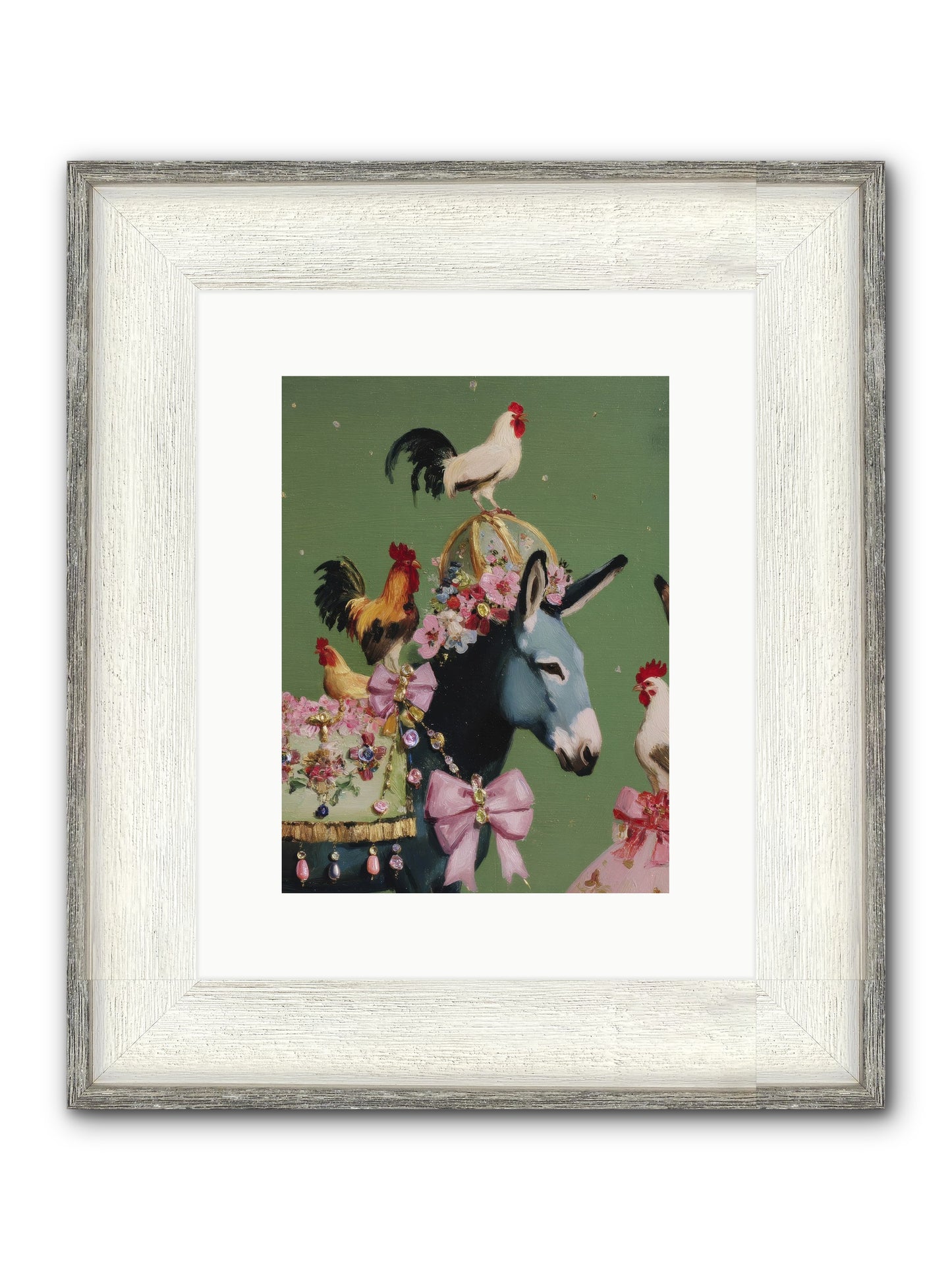 The Lovliest Gathering Framed Print - Driftwood White 9x12