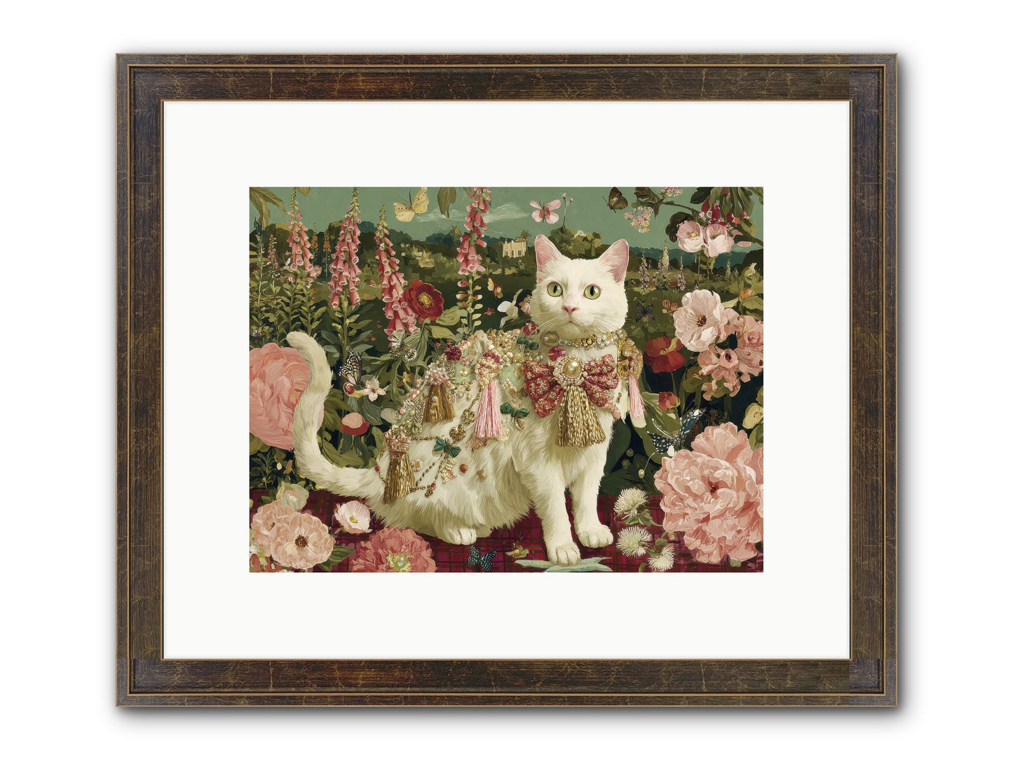 The Loyal Bloom Framed Print - Slimwoods Black/Gold 12x9