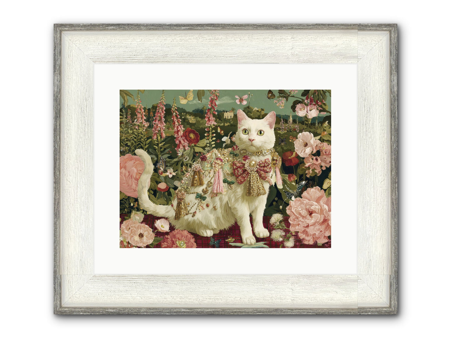 The Loyal Bloom Framed Print - Driftwood White 16x12