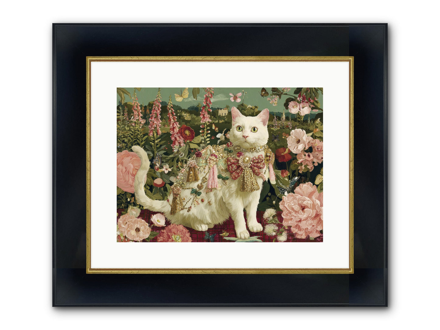 The Loyal Bloom Framed Print - Wide Black w/Gold 16x12