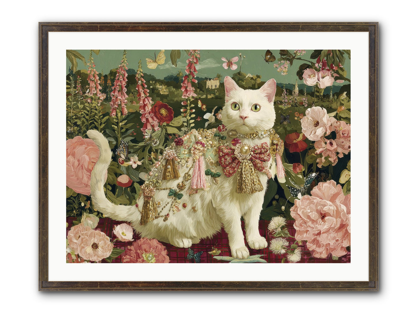 The Loyal Bloom Framed Print - Slimwoods Black/Gold 32x24
