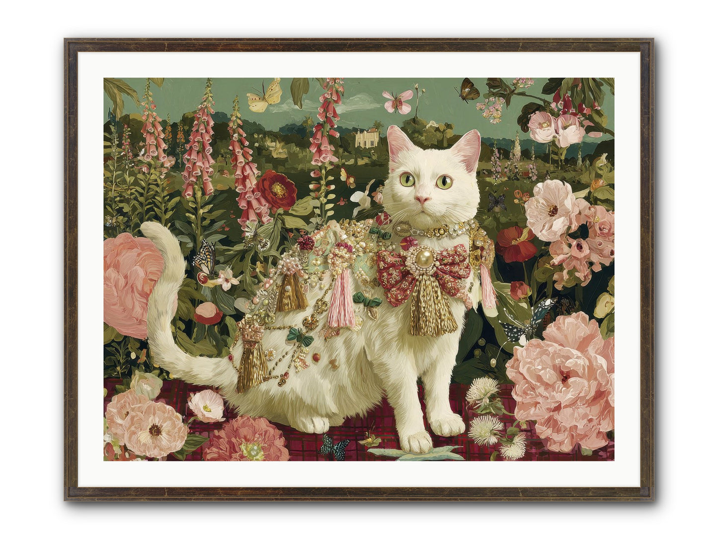 The Loyal Bloom Framed Print - Slimwoods Black/Gold 40x30