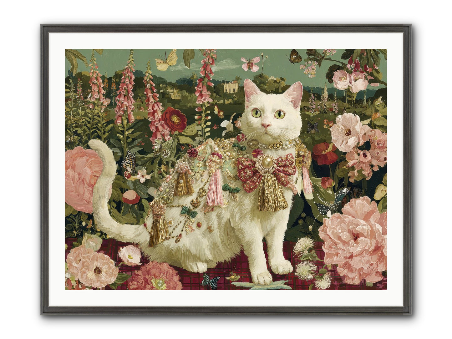 The Loyal Bloom Framed Print - Slimwoods Black/Silver 40x30