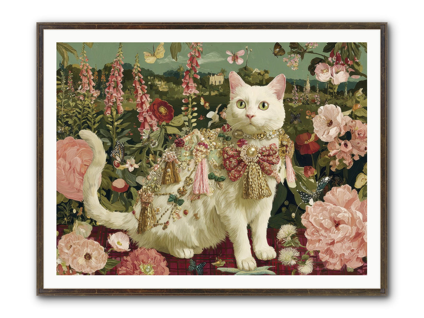 The Loyal Bloom Framed Print - Slimwoods Black/Gold 48x36