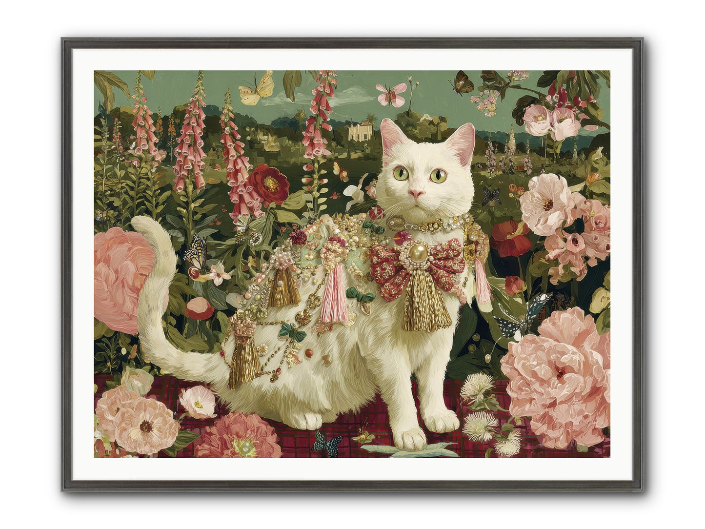 The Loyal Bloom Framed Print - Slimwoods Black/Silver 48x36