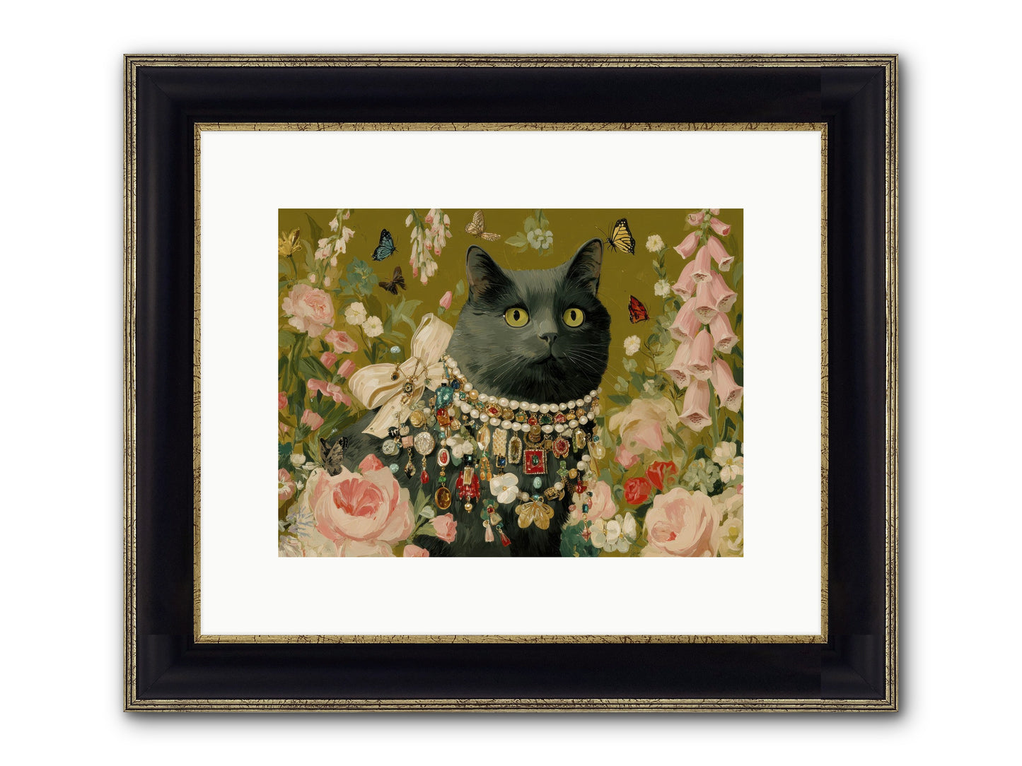 The Loyal Hour Framed Print - Black & Gold 12x9