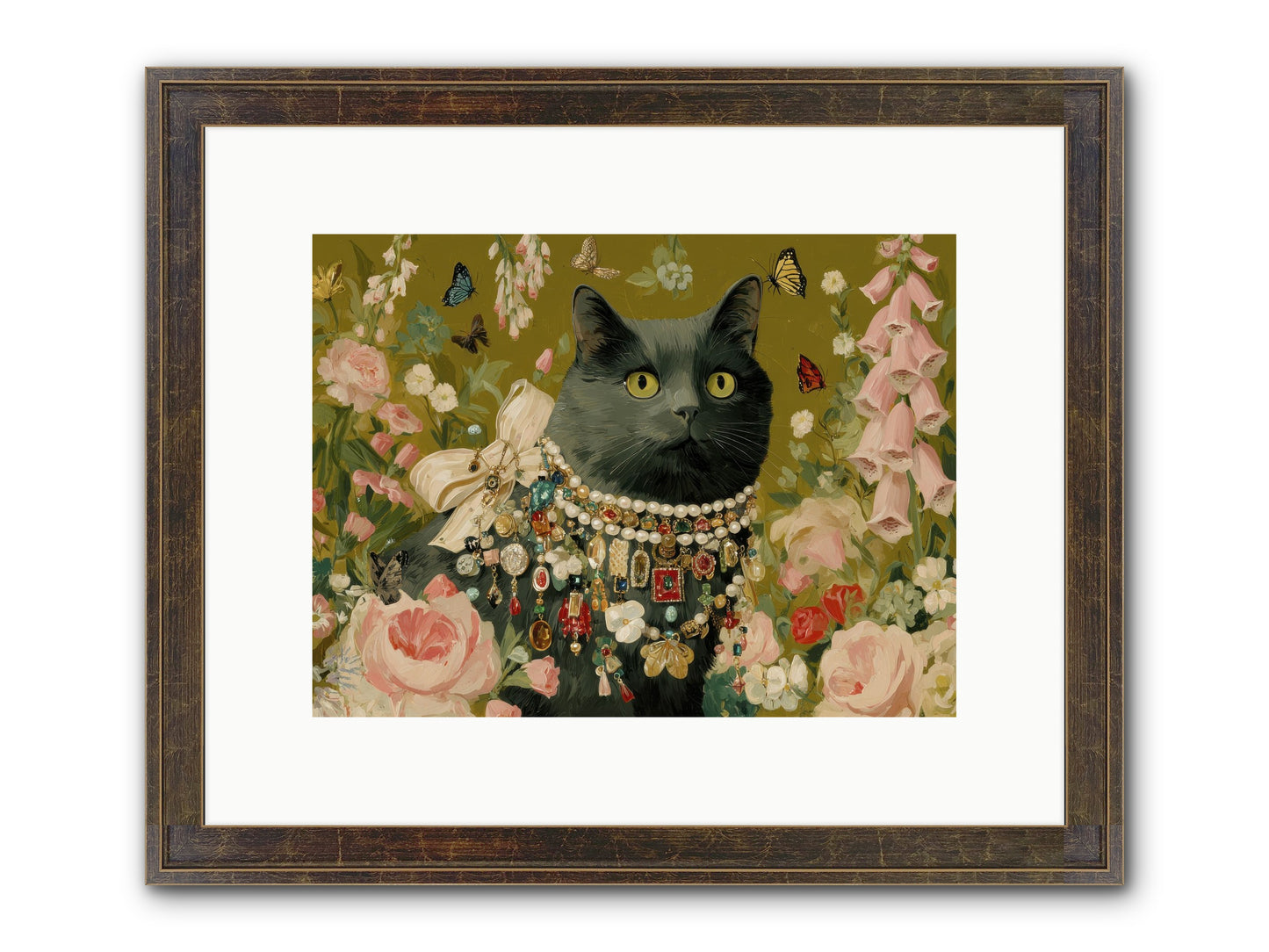 The Loyal Hour Framed Print - Slimwoods Black/Gold 12x9