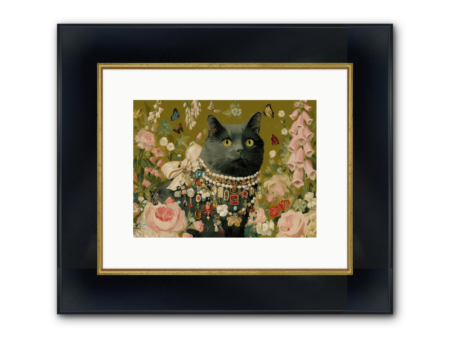 The Loyal Hour Framed Print - Wide Black w/Gold 12x9