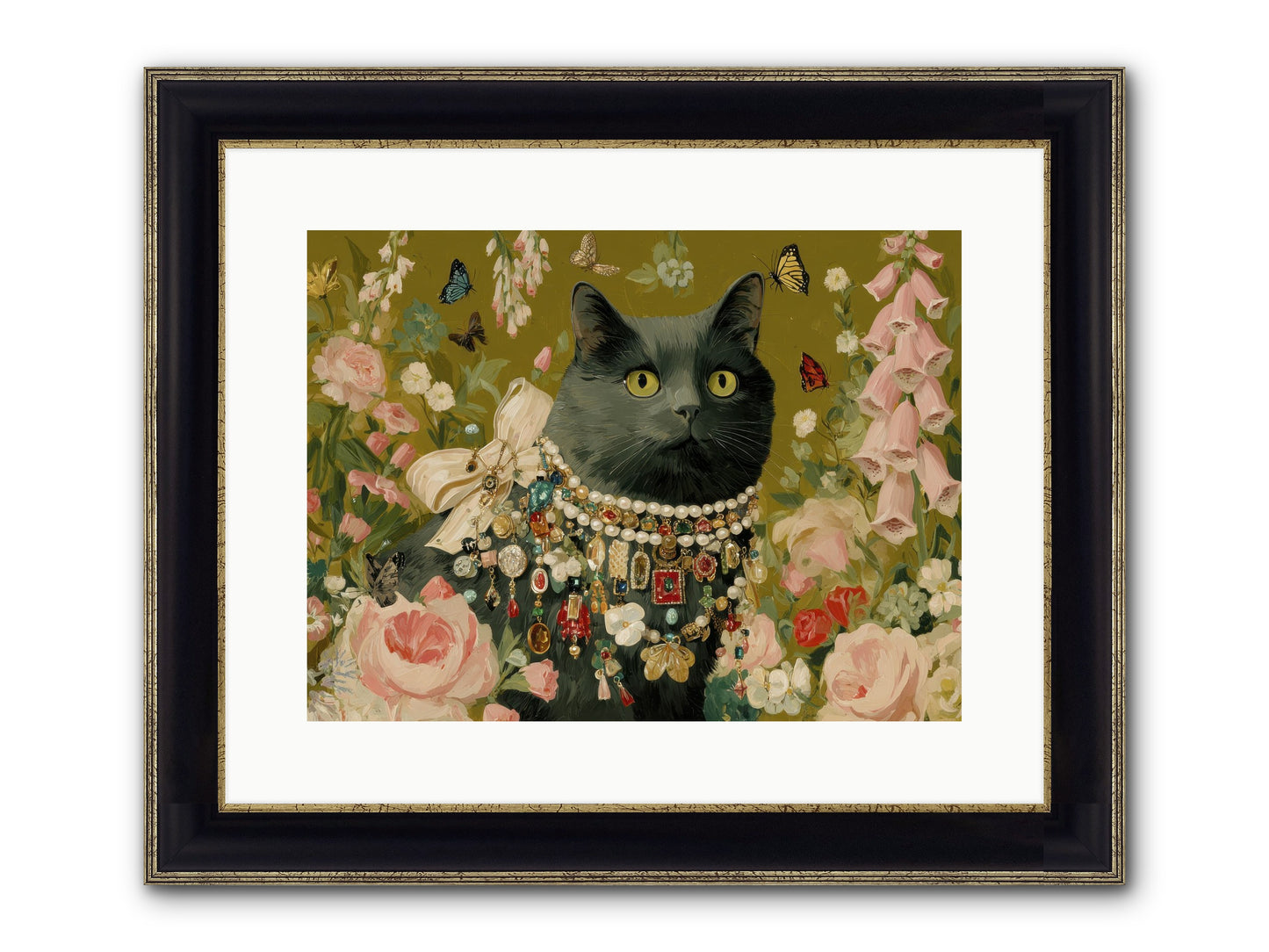 The Loyal Hour Framed Print - Black & Gold 16x12