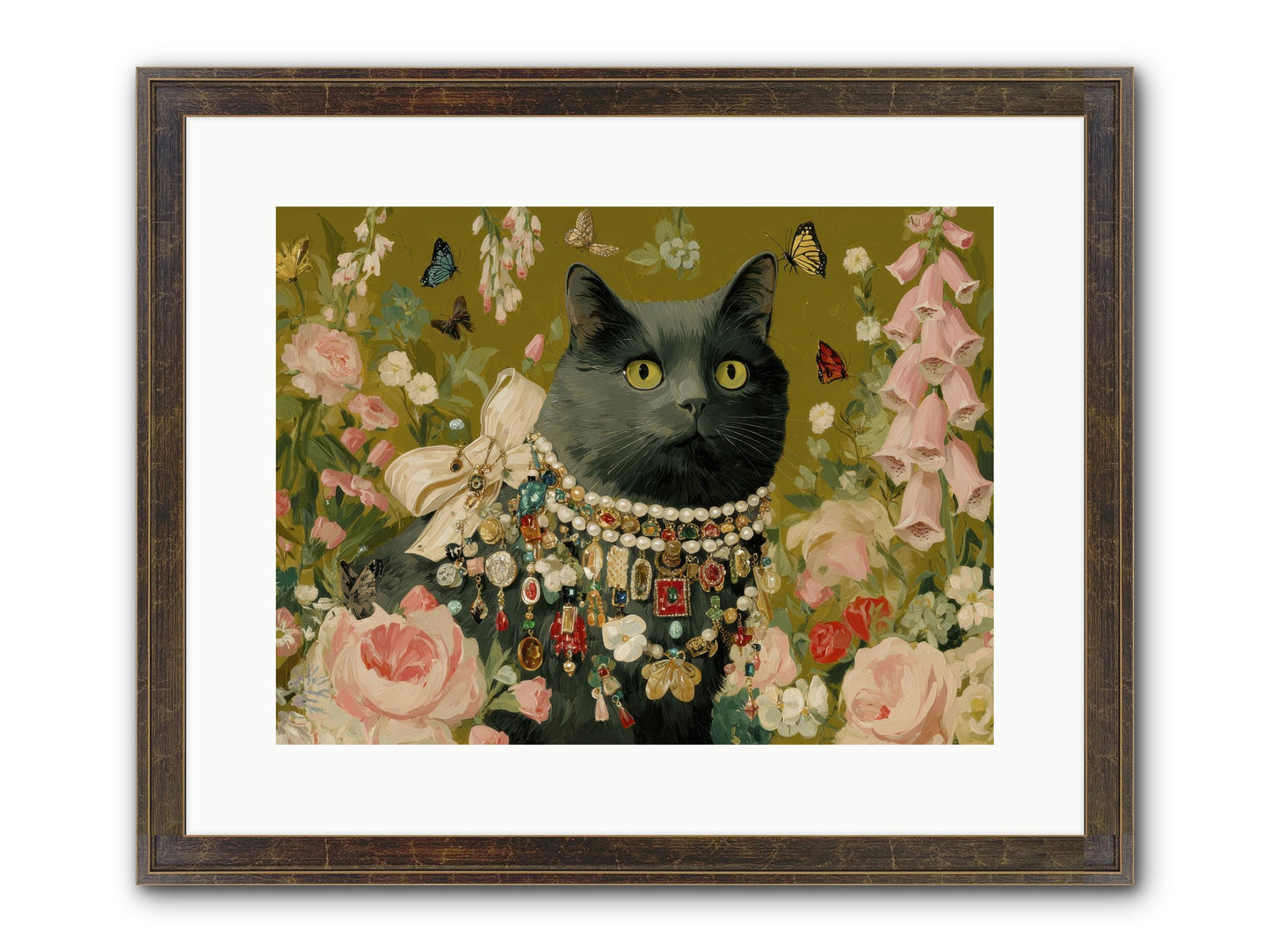 The Loyal Hour Framed Print - Slimwoods Black/Gold 16x12