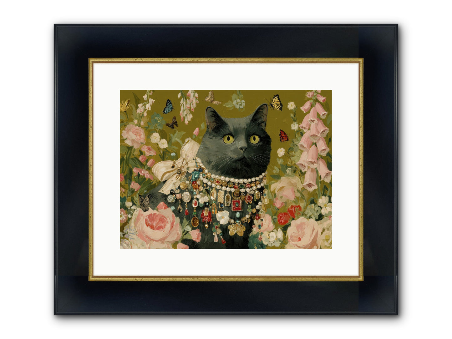 The Loyal Hour Framed Print - Wide Black w/Gold 16x12