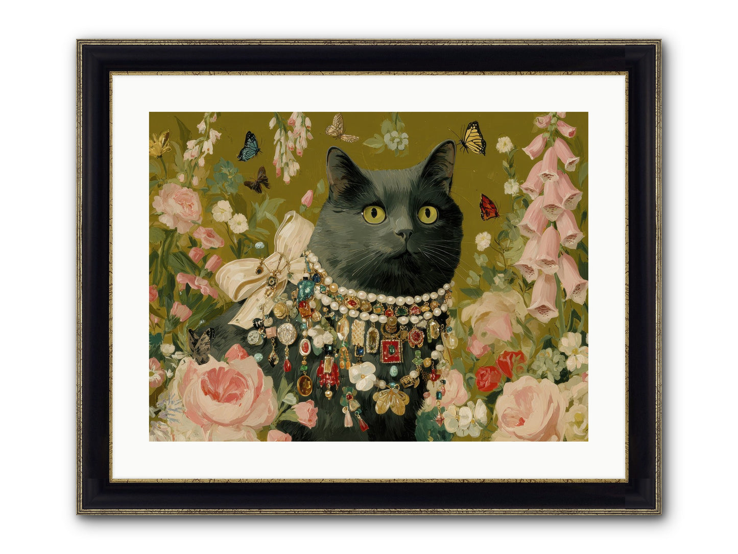 The Loyal Hour Framed Print - Black & Gold 24x18