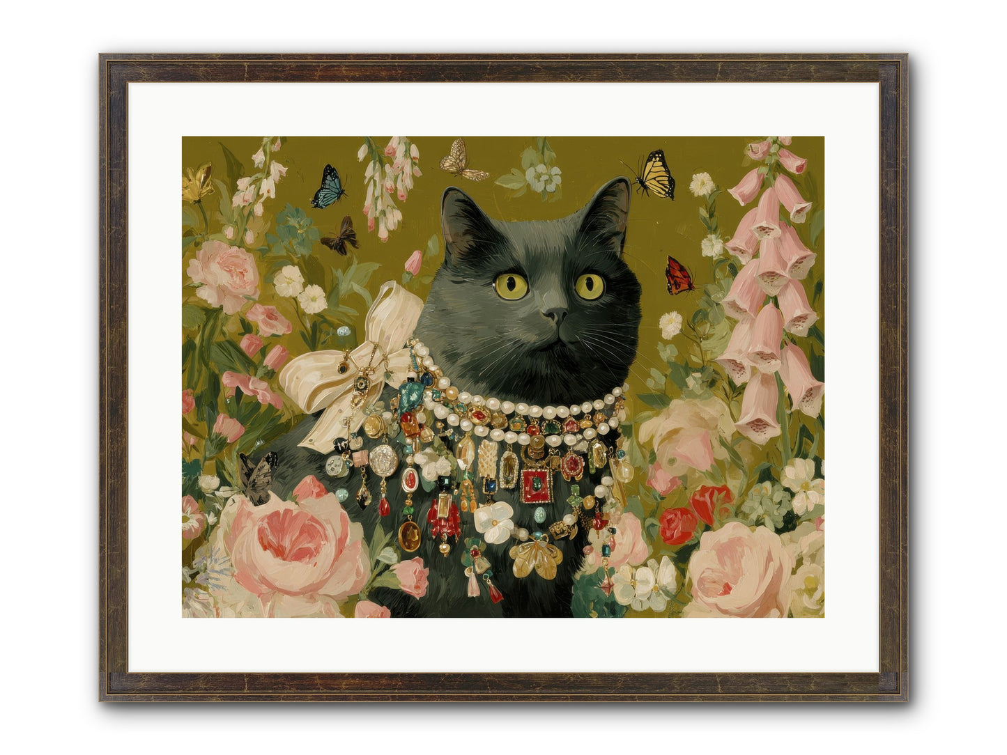 The Loyal Hour Framed Print - Slimwoods Black/Gold 24x18