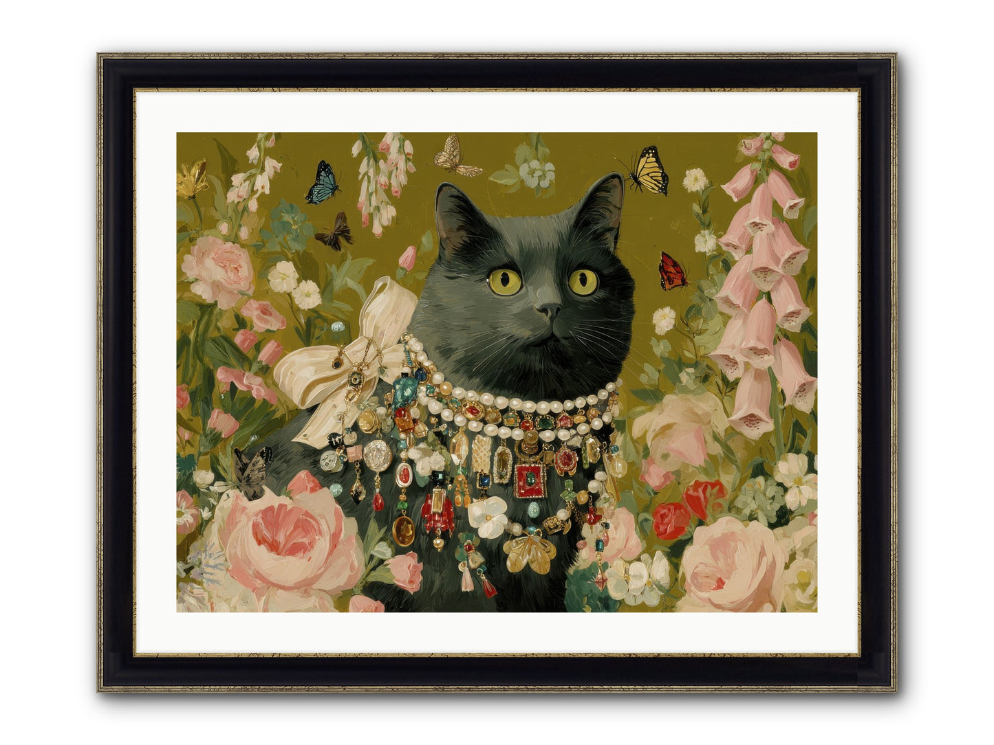 The Loyal Hour Framed Print - Black & Gold 32x24