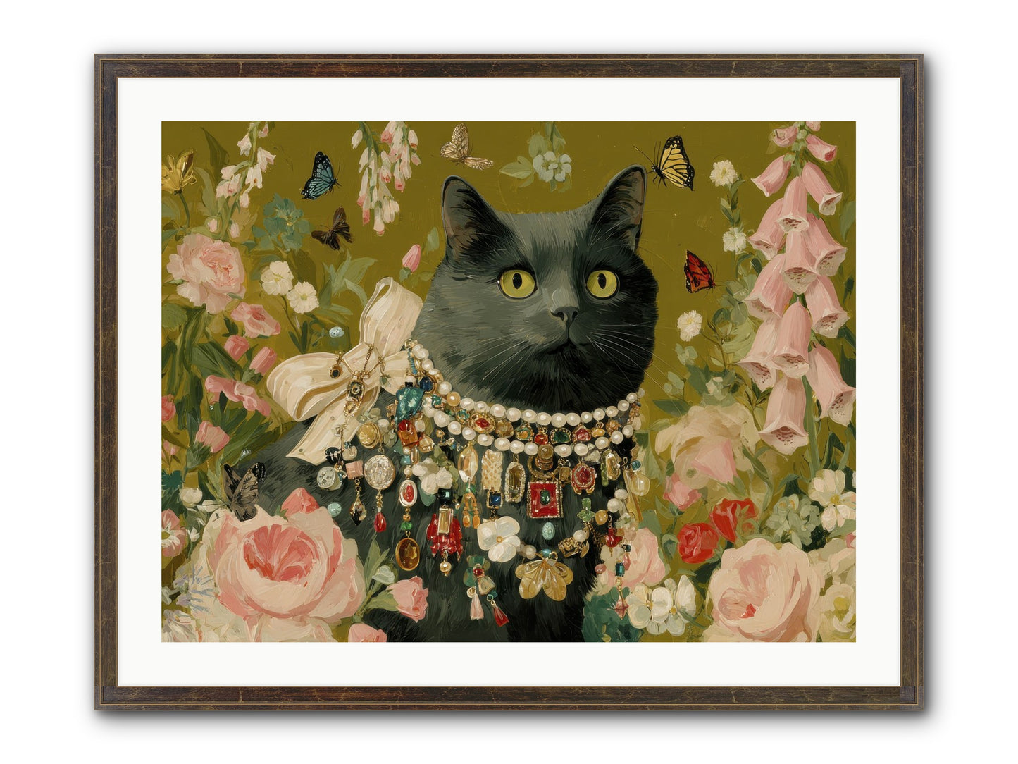 The Loyal Hour Framed Print - Slimwoods Black/Gold 32x24