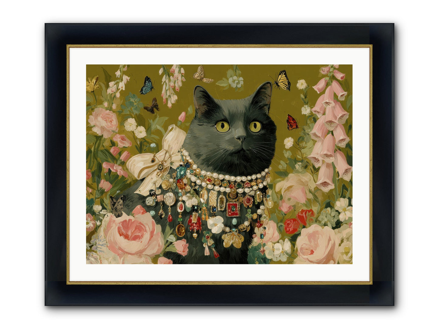 The Loyal Hour Framed Print - Wide Black w/Gold 32x24