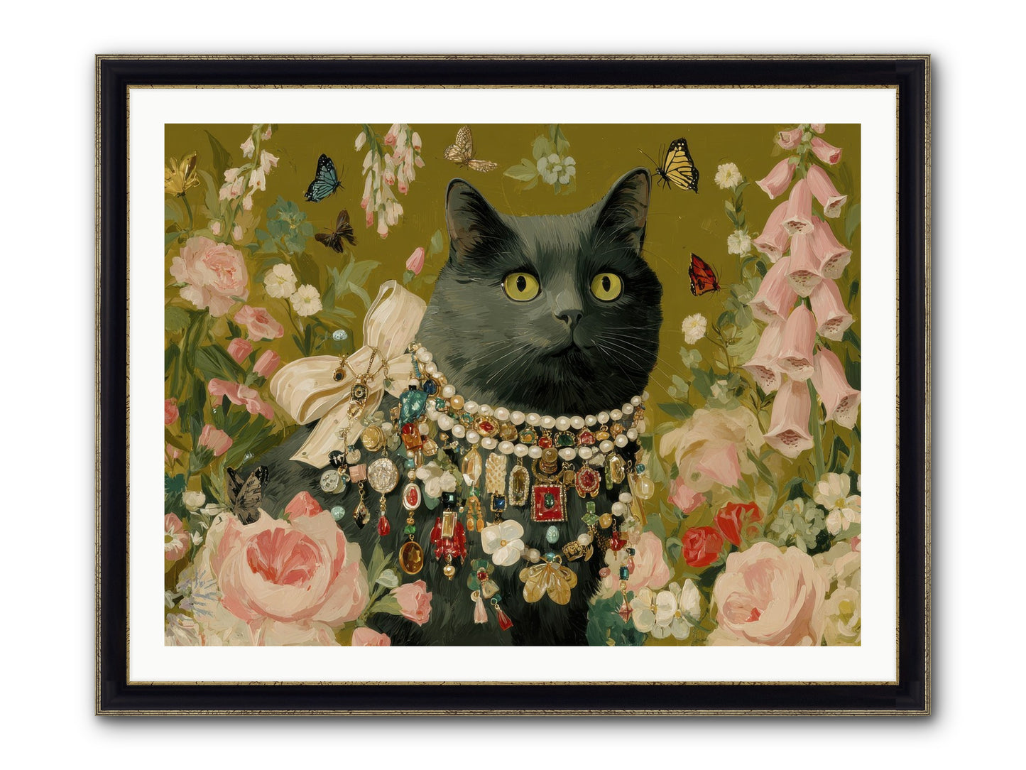 The Loyal Hour Framed Print - Black & Gold 40x30
