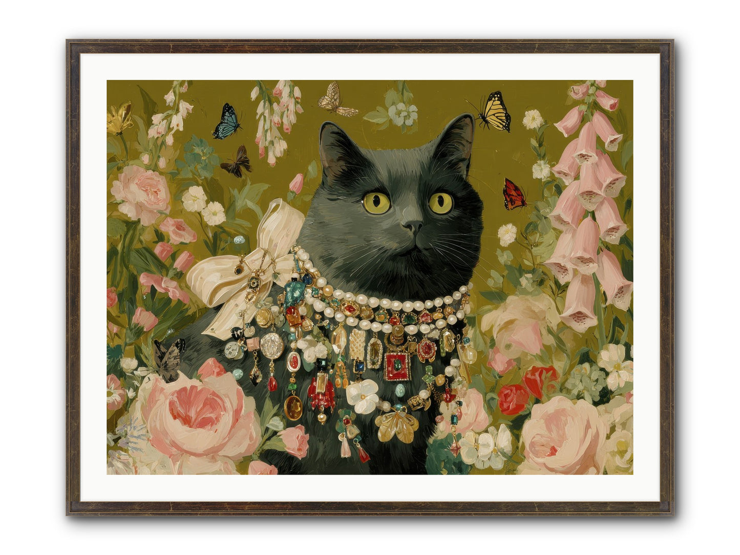 The Loyal Hour Framed Print - Slimwoods Black/Gold 40x30