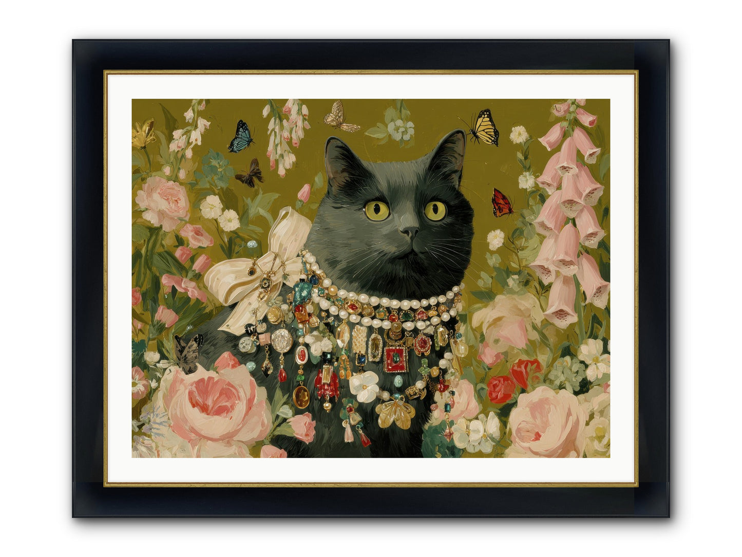 The Loyal Hour Framed Print - Wide Black w/Gold 40x30