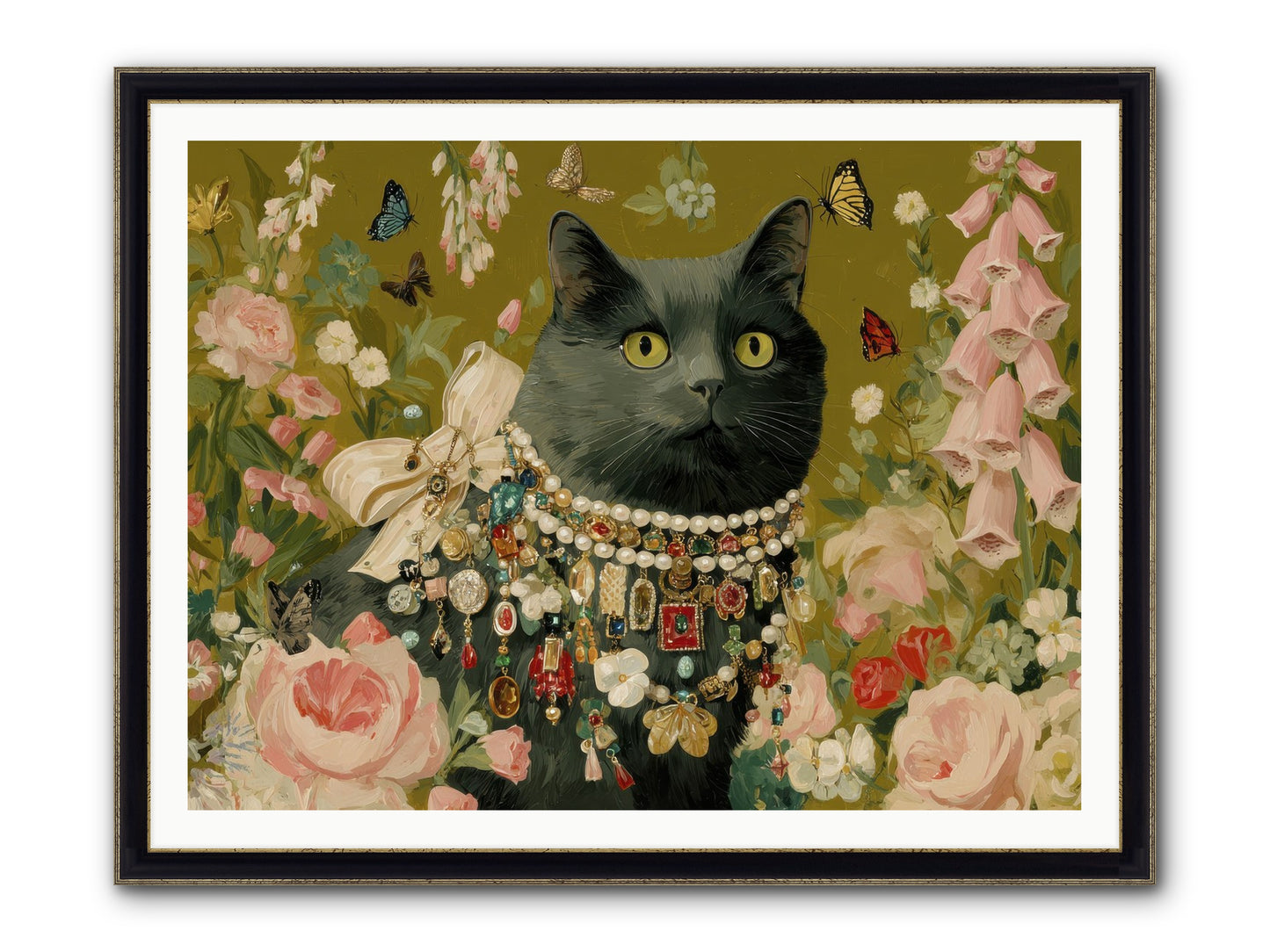The Loyal Hour Framed Print - Black & Gold 48x36