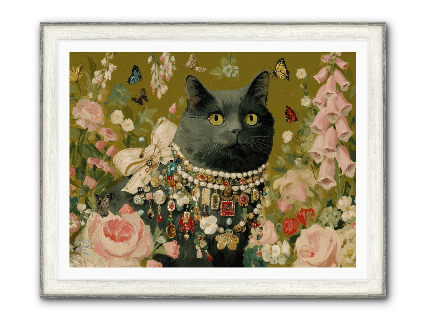 The Loyal Hour Framed Print - Driftwood White 48x36