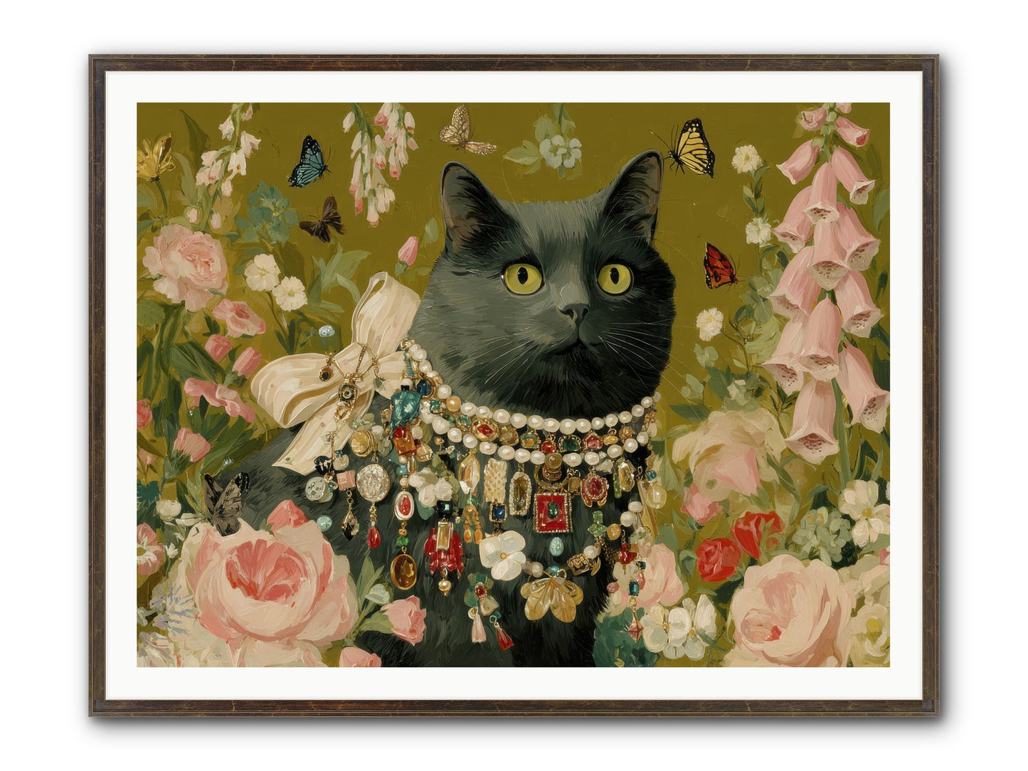 The Loyal Hour Framed Print - Slimwoods Black/Gold 48x36