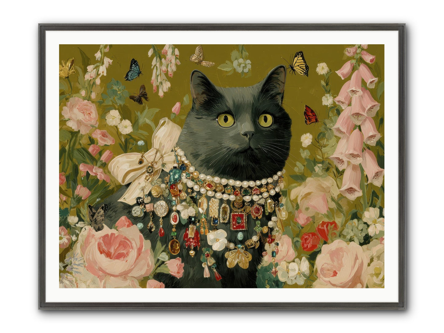 The Loyal Hour Framed Print - Slimwoods Black/Silver 48x36