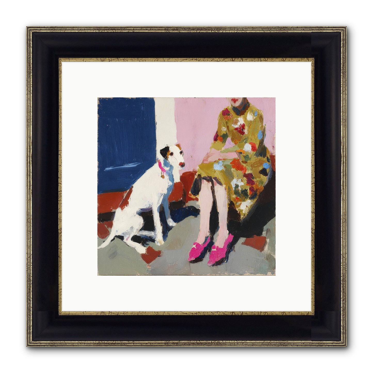 The Loyal One Framed Print - Black & Gold 10x10
