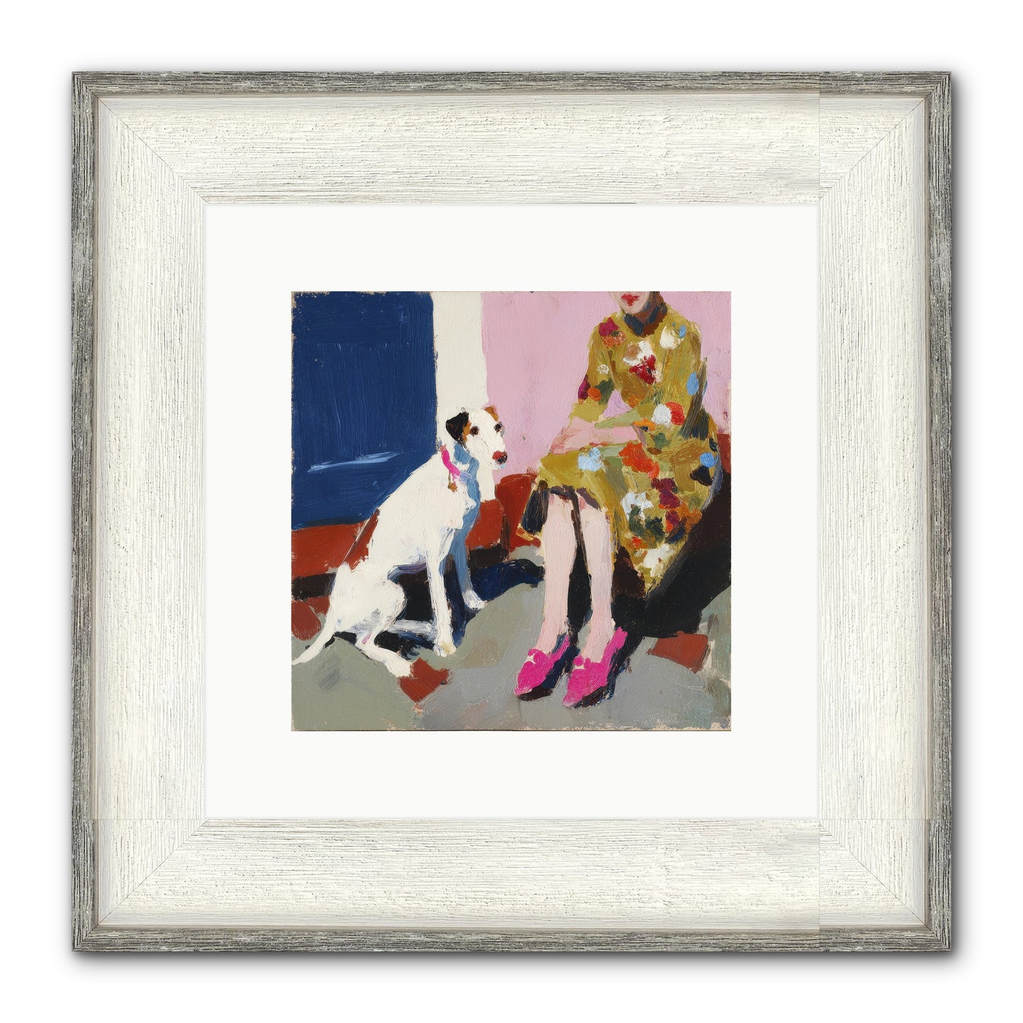 The Loyal One Framed Print - Driftwood White 10x10