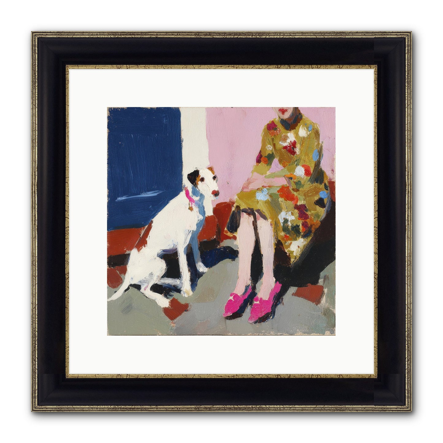 The Loyal One Framed Print - Black & Gold 12x12