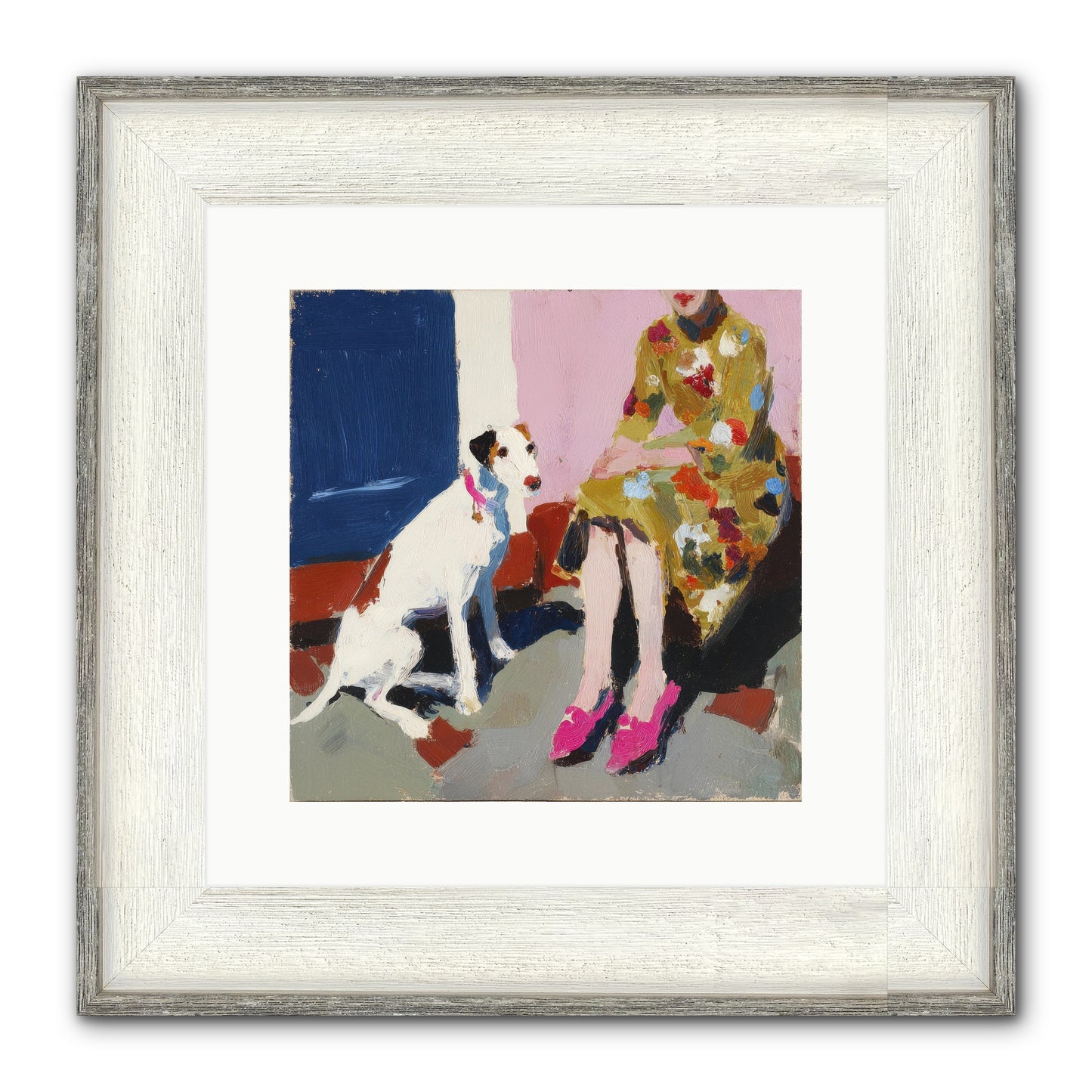 The Loyal One Framed Print - Driftwood White 12x12