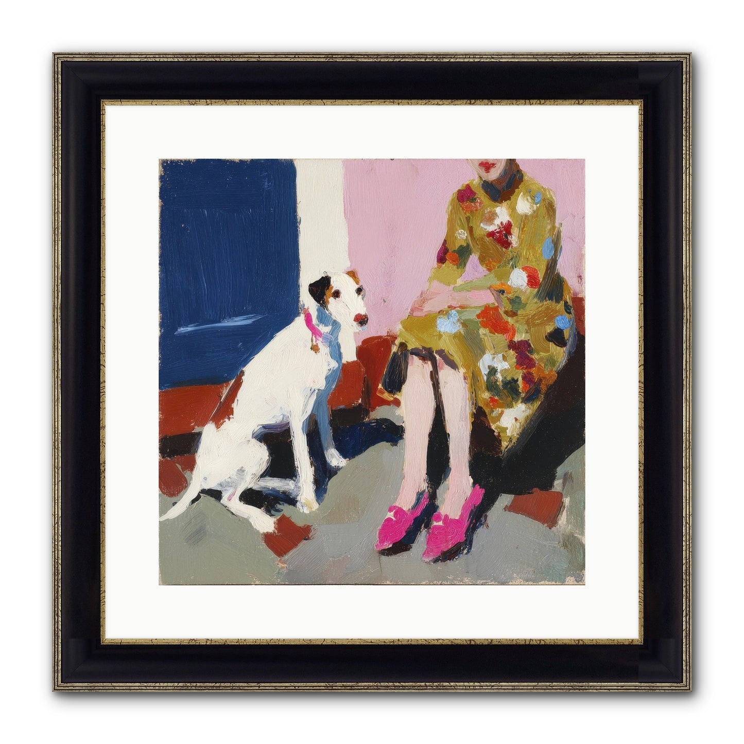 The Loyal One Framed Print - Black & Gold 16x16