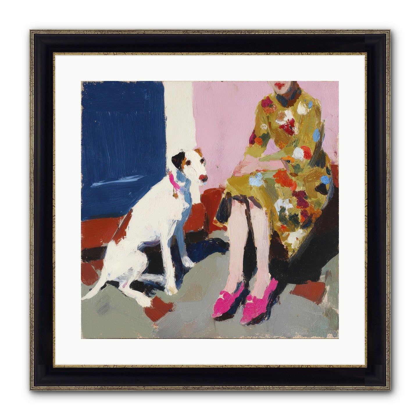The Loyal One Framed Print - Black & Gold 20x20