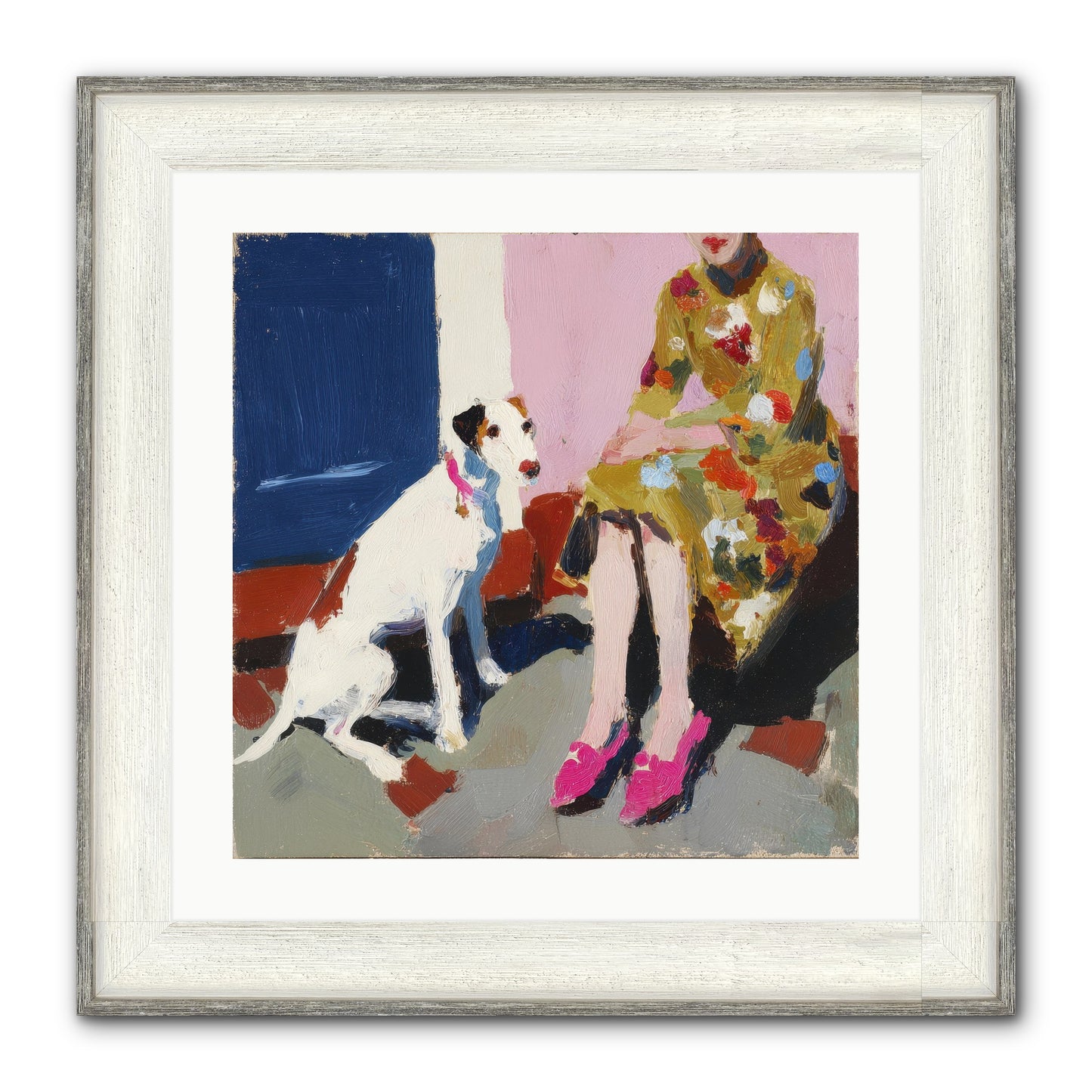 The Loyal One Framed Print - Driftwood White 20x20