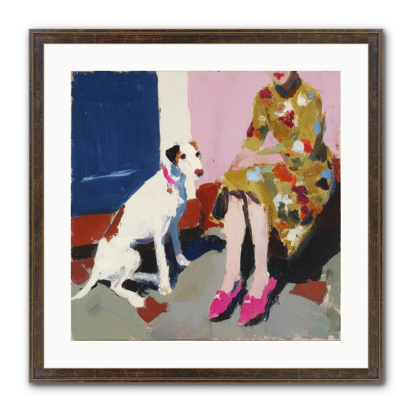 The Loyal One Framed Print - Slimwoods Black/Gold 20x20