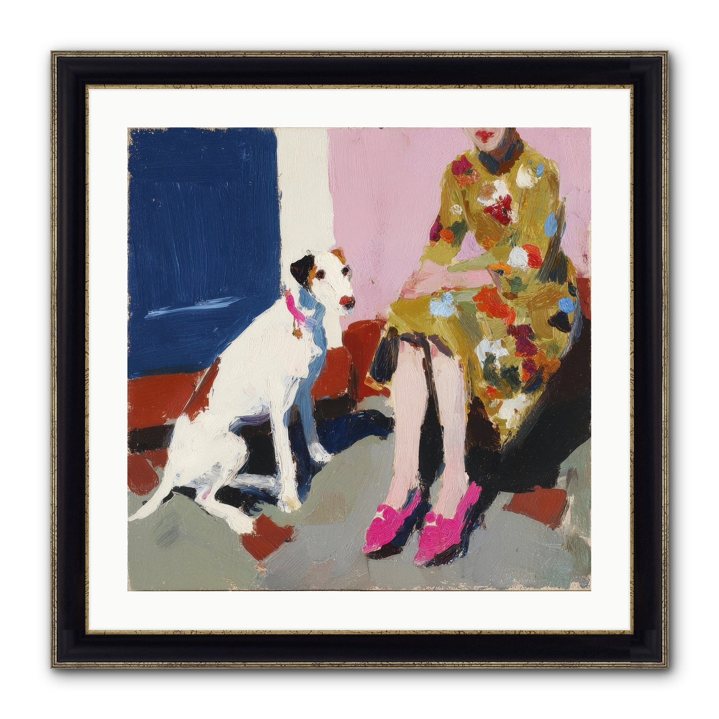 The Loyal One Framed Print - Black & Gold 24x24