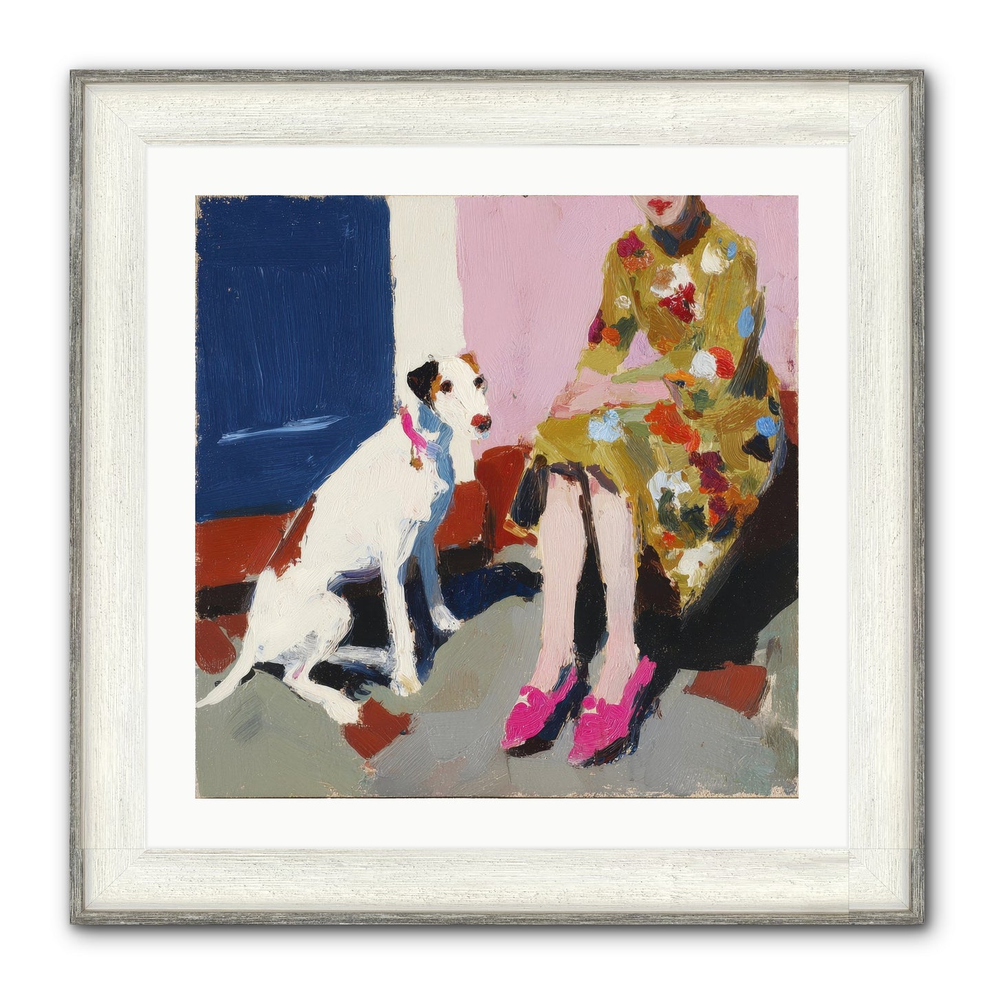 The Loyal One Framed Print - Driftwood White 24x24