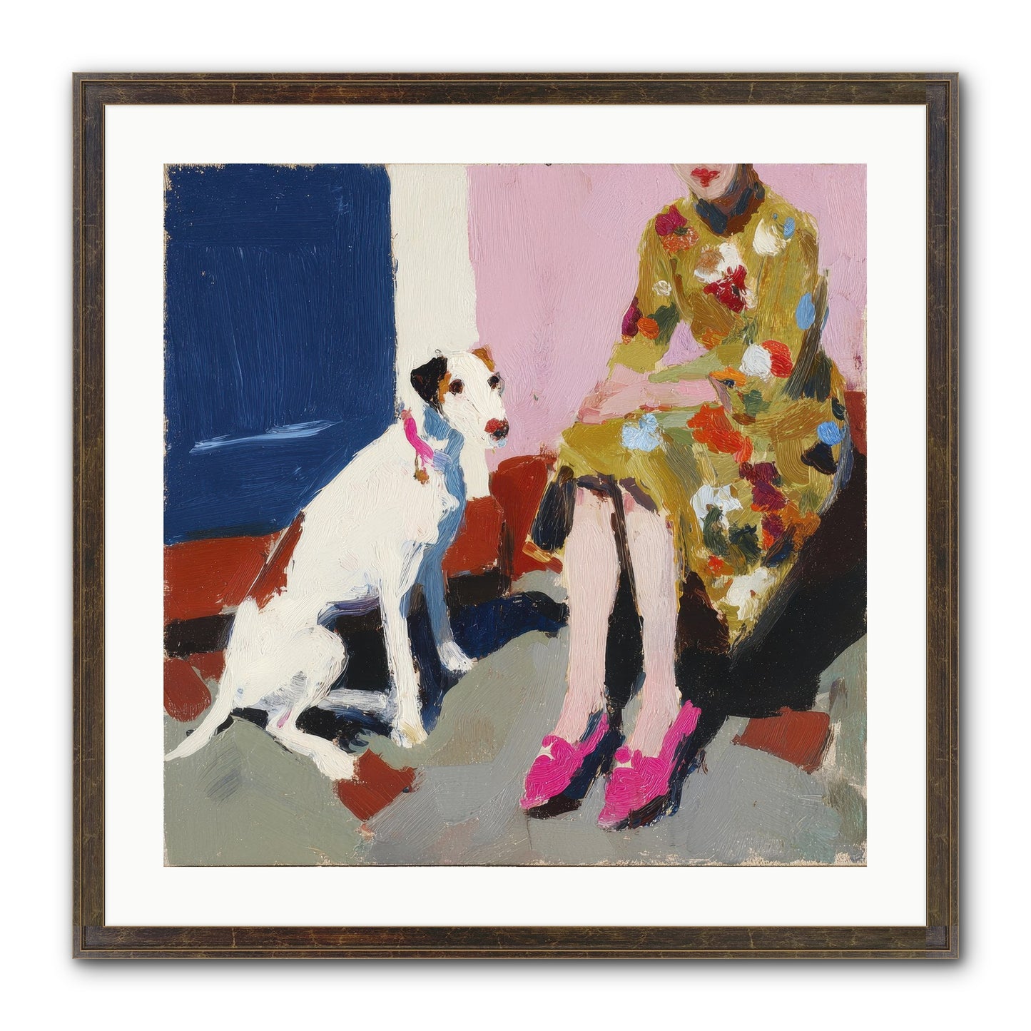 The Loyal One Framed Print - Slimwoods Black/Gold 24x24