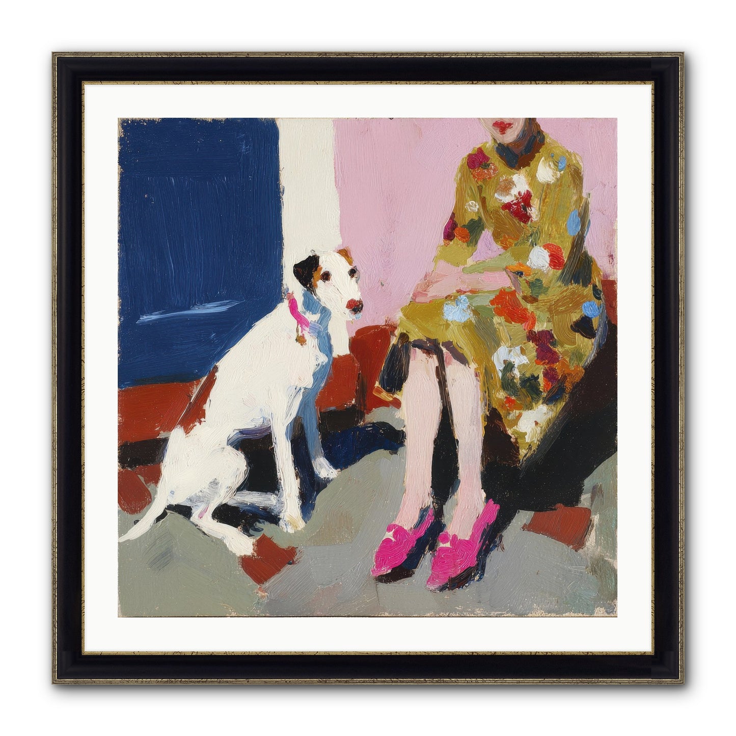 The Loyal One Framed Print - Black & Gold 30x30