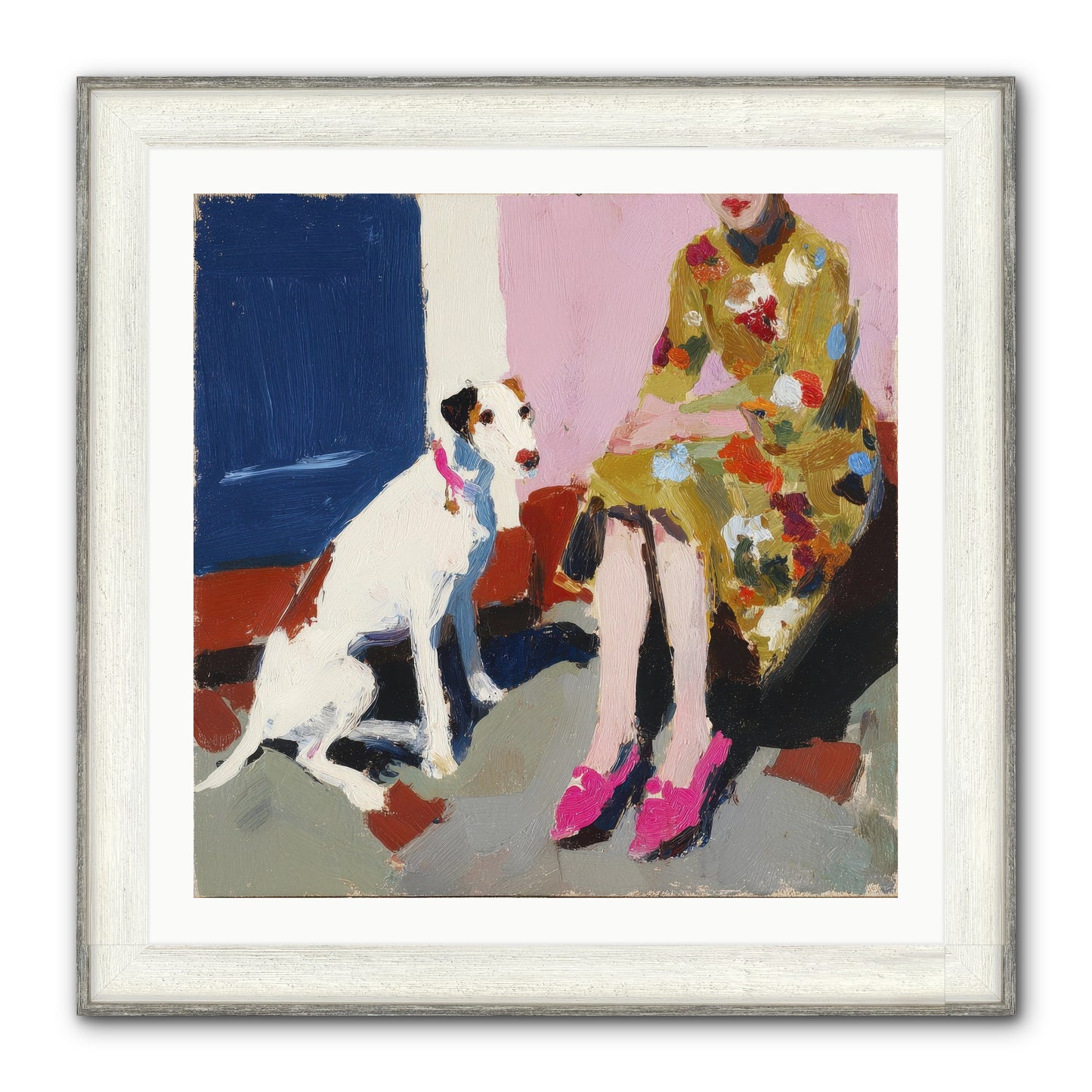 The Loyal One Framed Print - Driftwood White 30x30