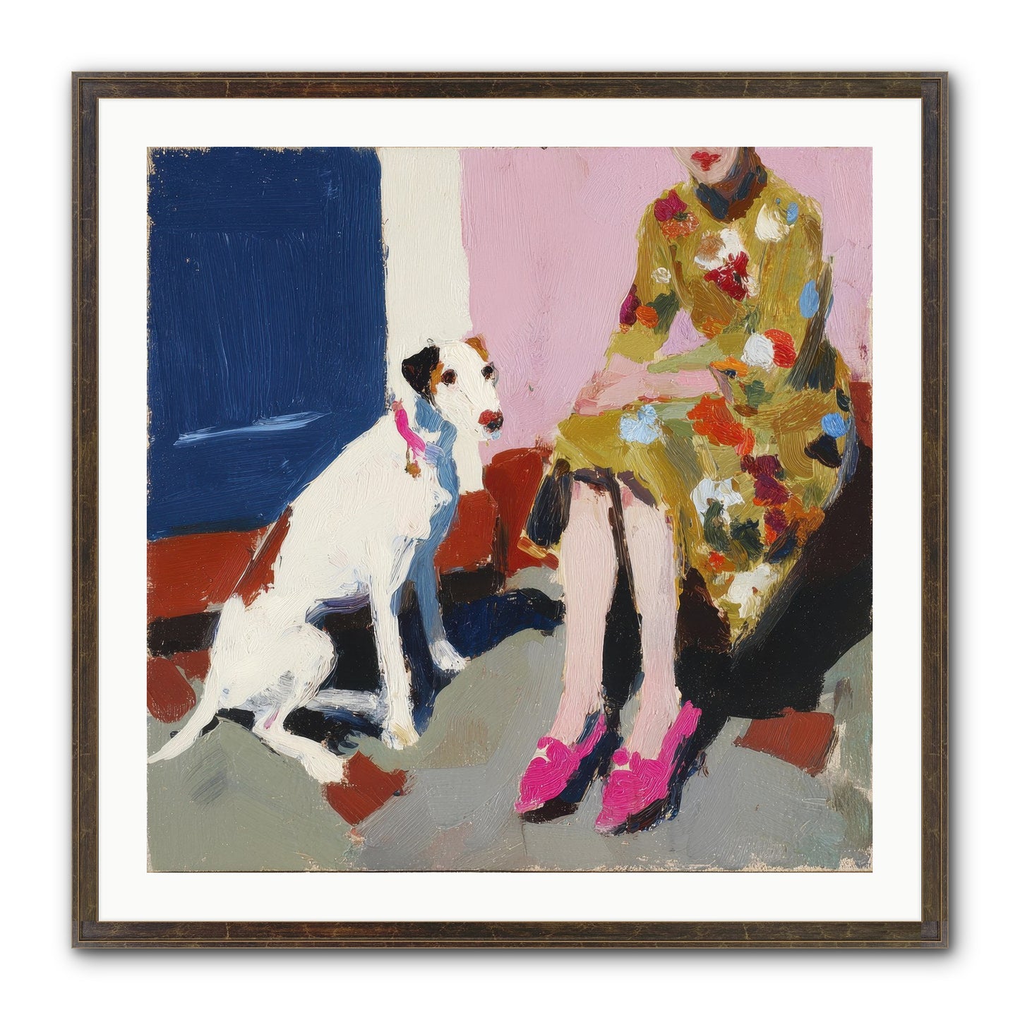 The Loyal One Framed Print - Slimwoods Black/Gold 30x30