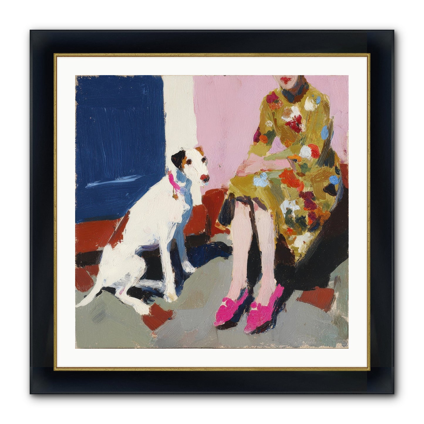 The Loyal One Framed Print - Wide Black w/Gold 30x30
