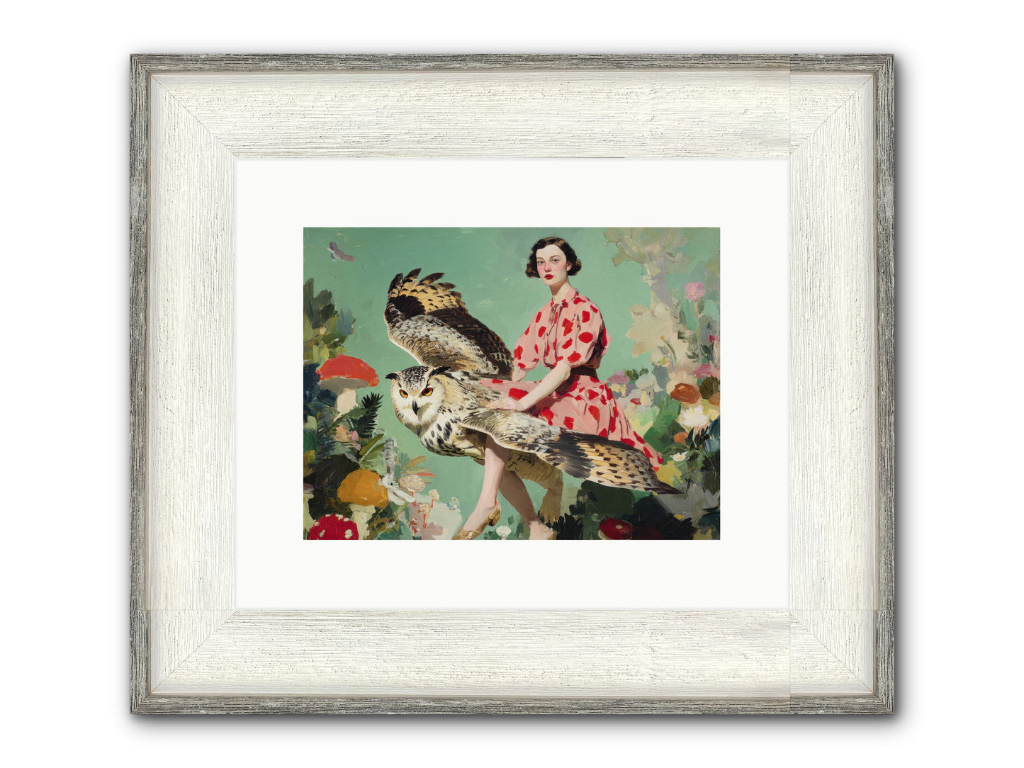 The Luminous Alcove Framed Print - Driftwood White 12x9