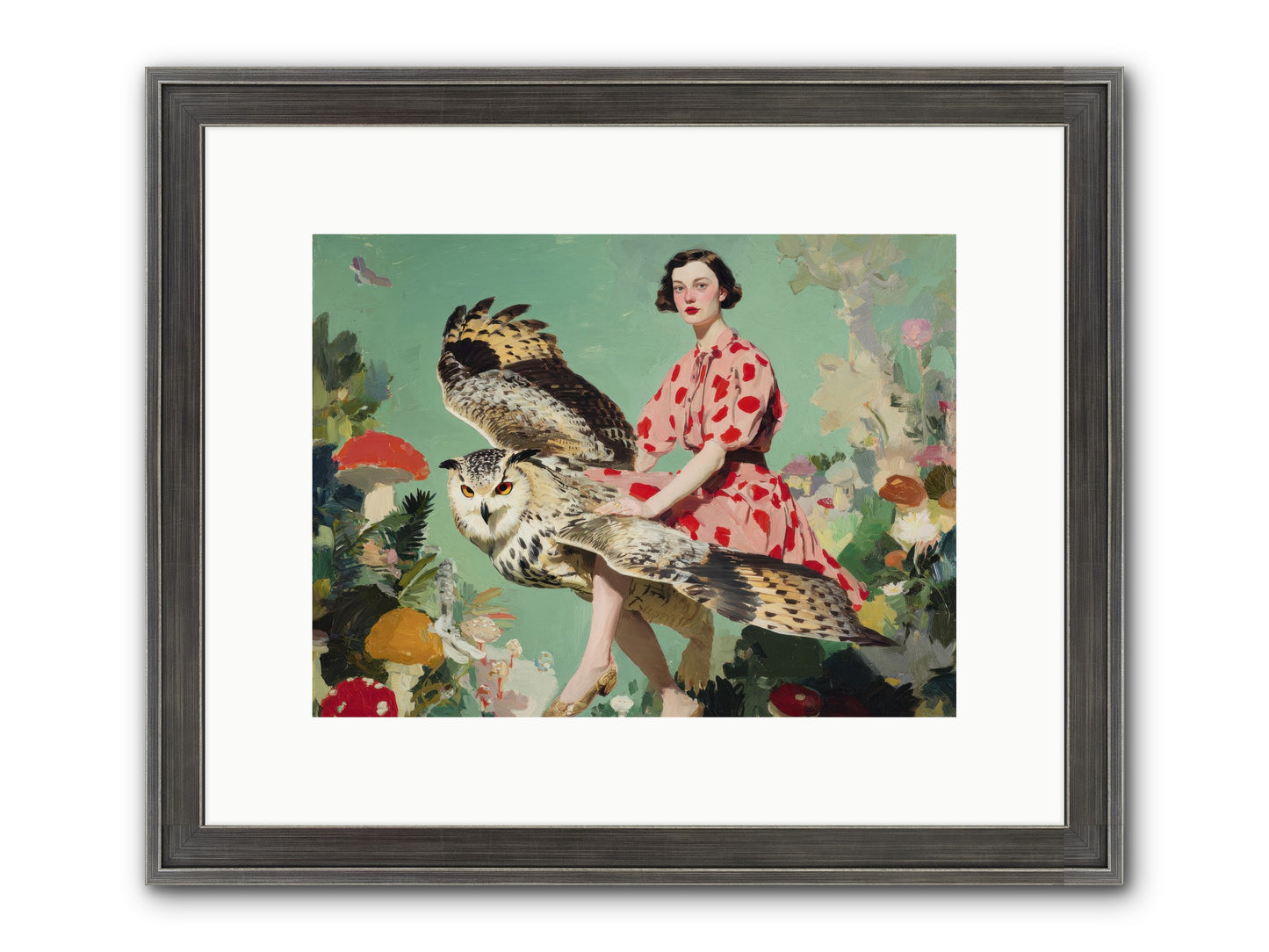 The Luminous Alcove Framed Print - Slimwoods Black/Silver 12x9