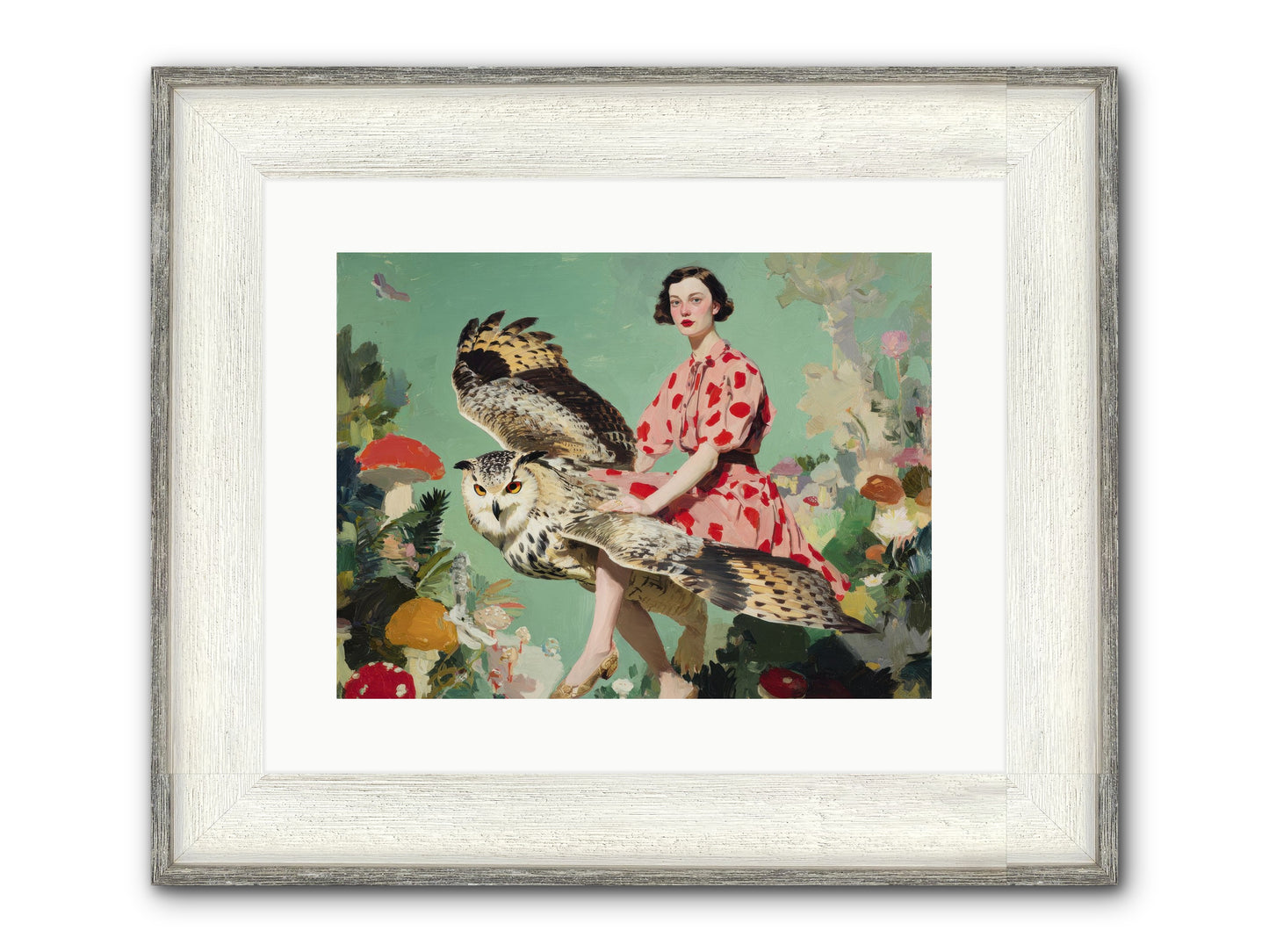The Luminous Alcove Framed Print - Driftwood White 16x12