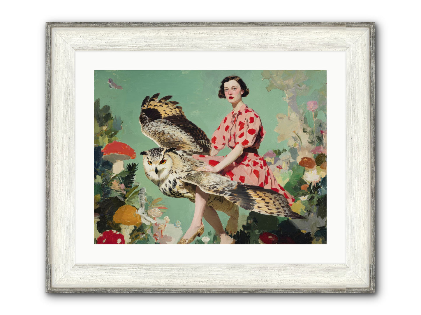 The Luminous Alcove Framed Print - Driftwood White 24x18