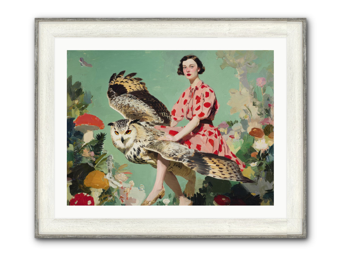 The Luminous Alcove Framed Print - Driftwood White 32x24