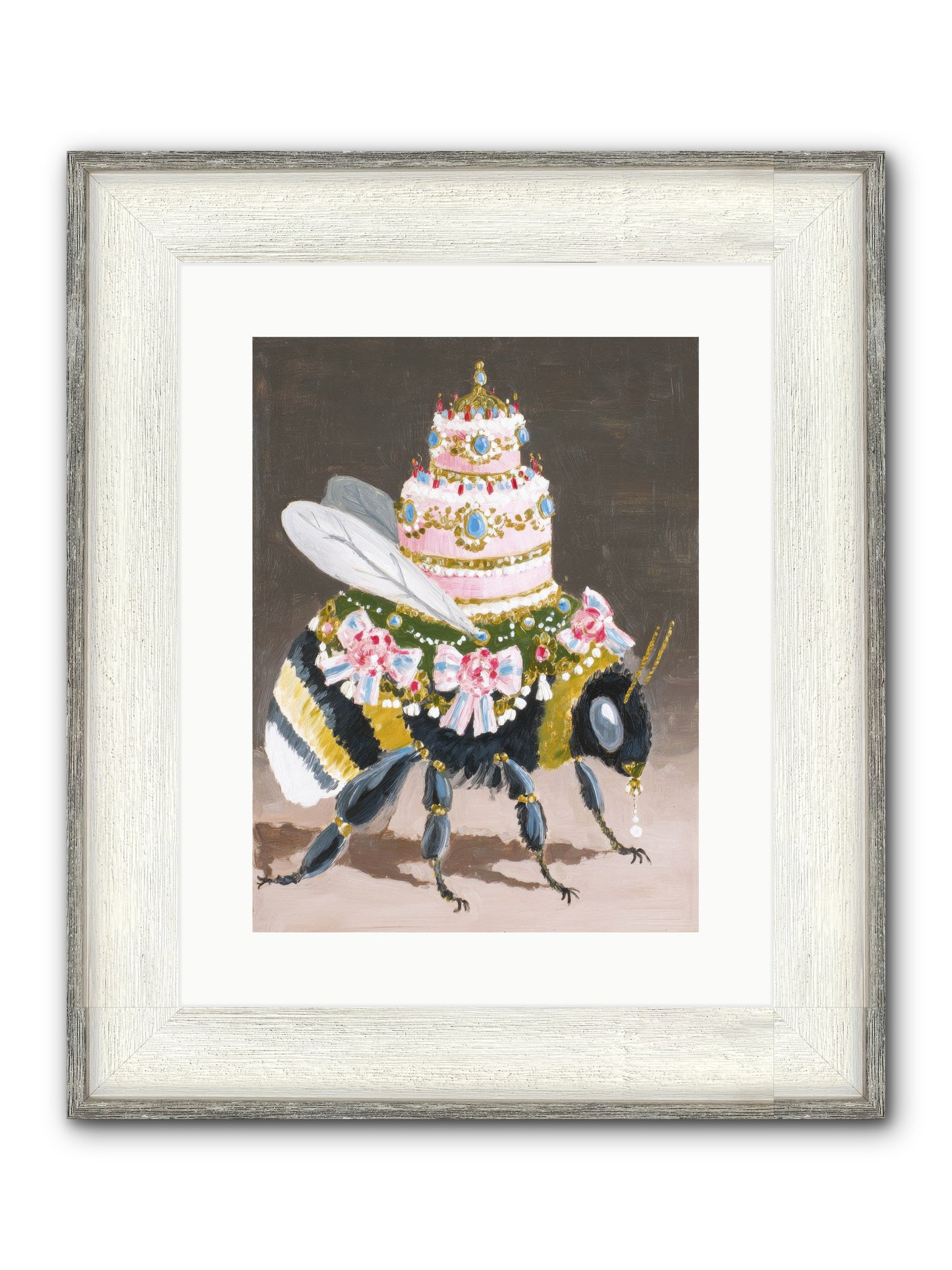The Magnificent Hush Framed Print - Driftwood White 12x16