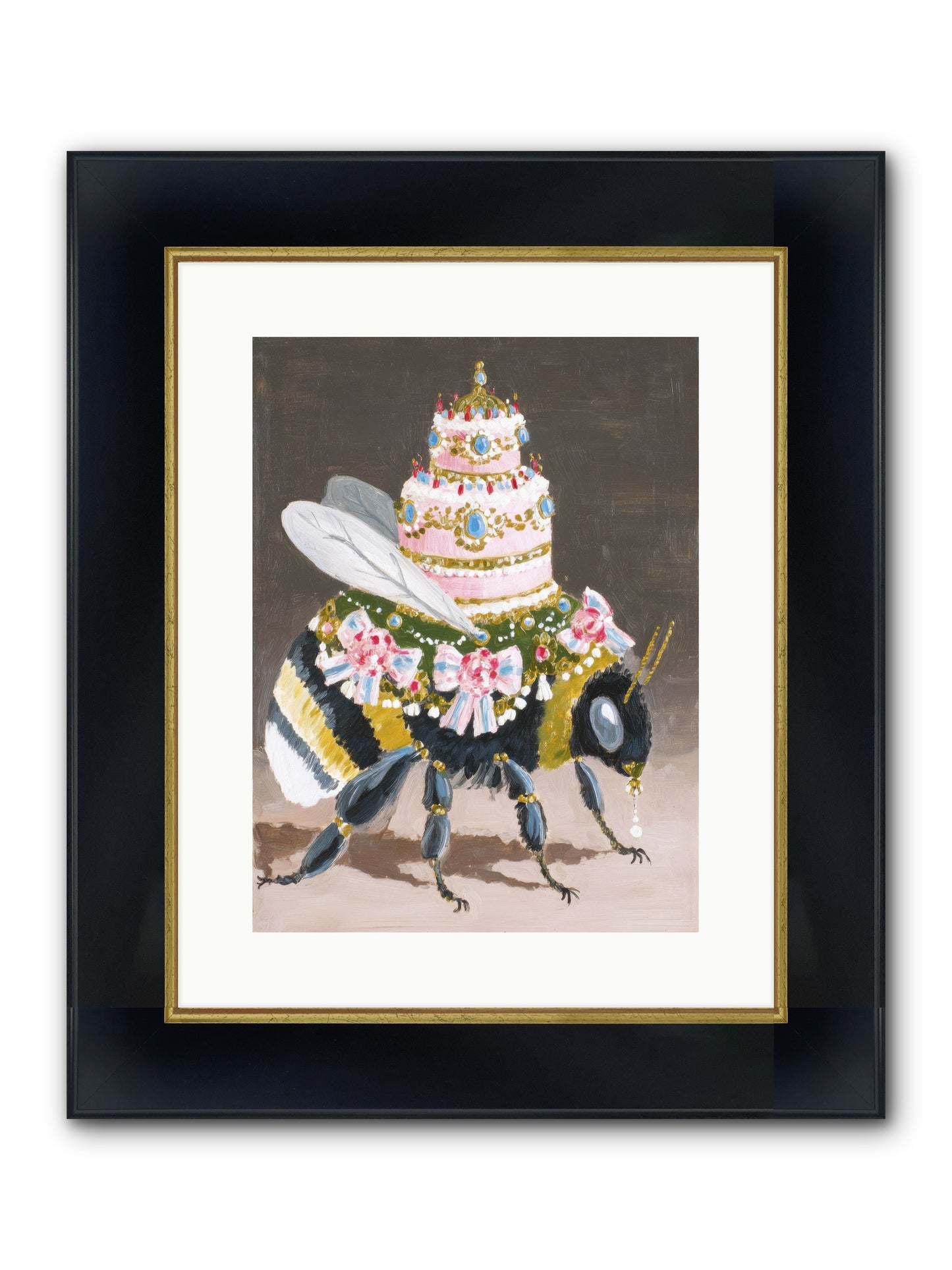 The Magnificent Hush Framed Print - Wide Black w/Gold 12x16