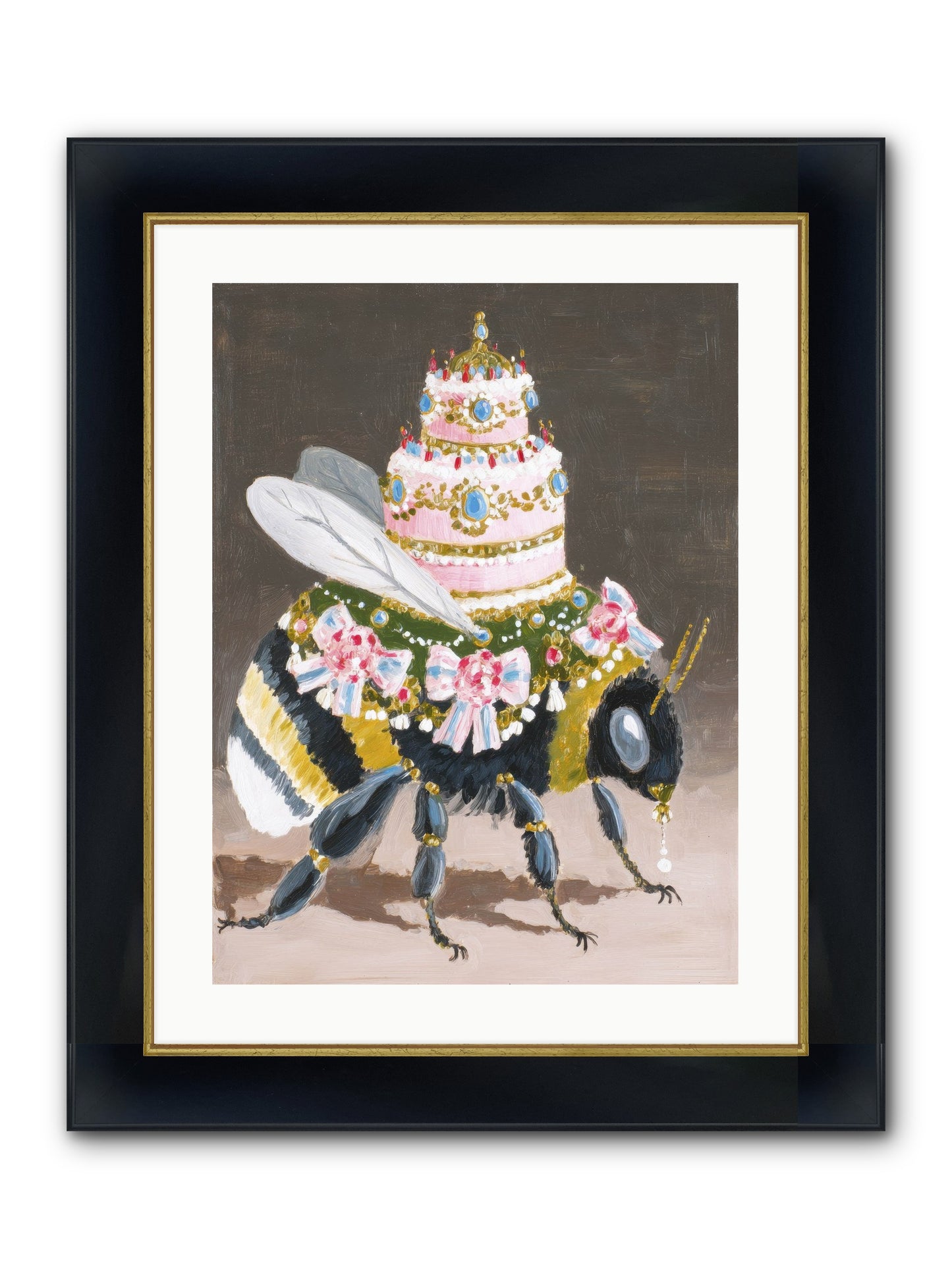 The Magnificent Hush Framed Print - Wide Black w/Gold 18x24